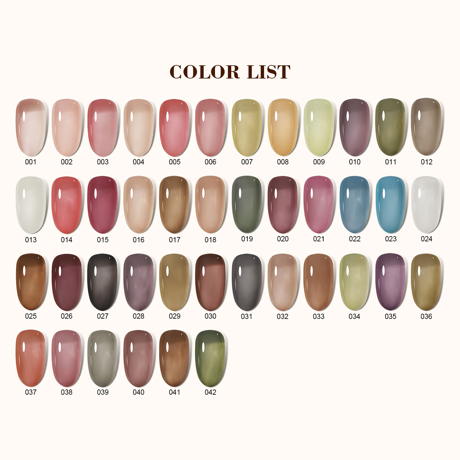 2026 New Collection: Sheer Nude Gel Polish Set – Jelly-Finish UV/LED Gel for Professional Salons