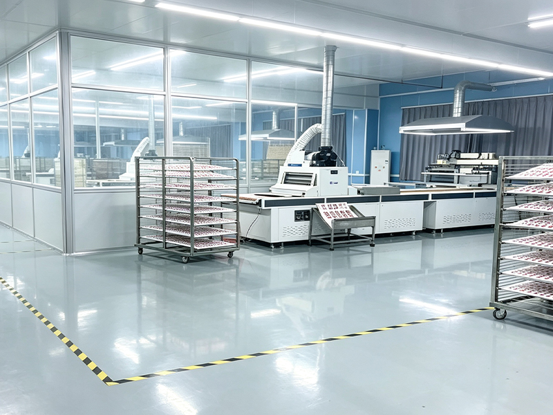 Dust-free nail sticker workshop environment