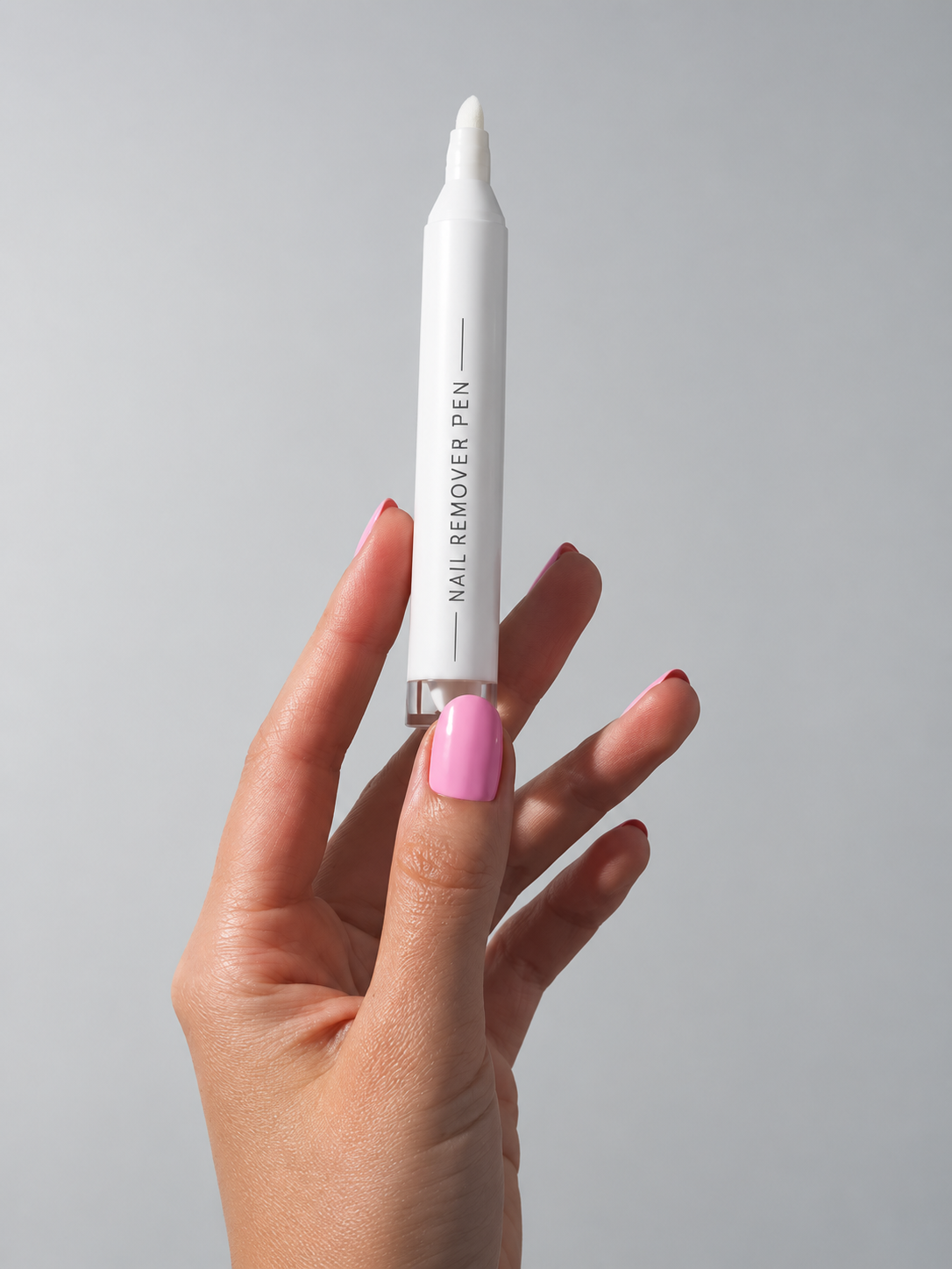 Private label nail remover pen lifestyle presentation