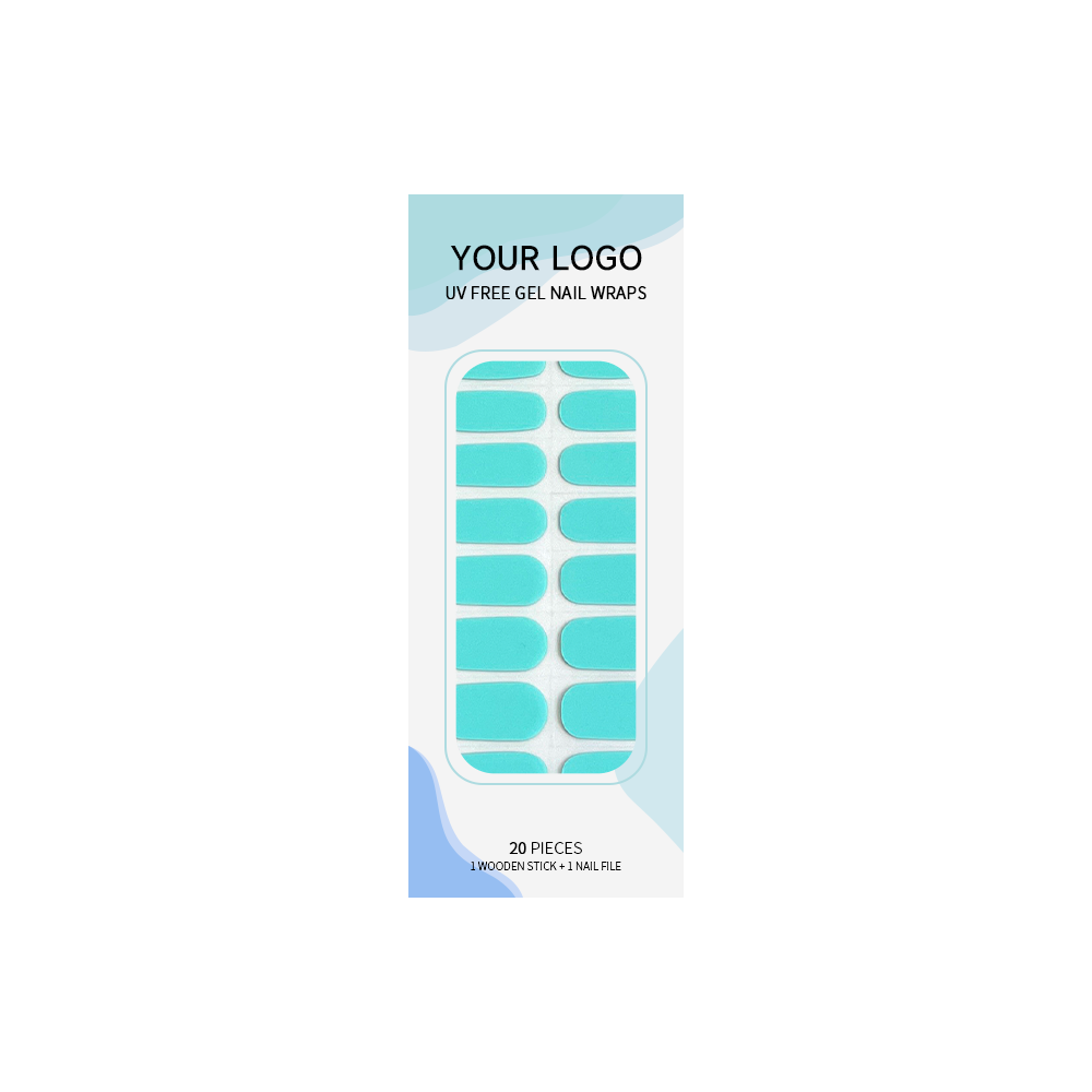 Luxury bespoke private label nail wraps packaging box design