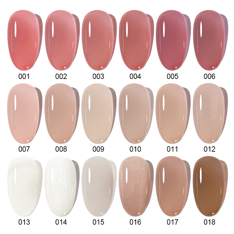 2026 New KaSi Ice-Translucent Nude Gel Polish – Trendy Spring/Summer "Jade-Like" Jelly Pink for Manicures
