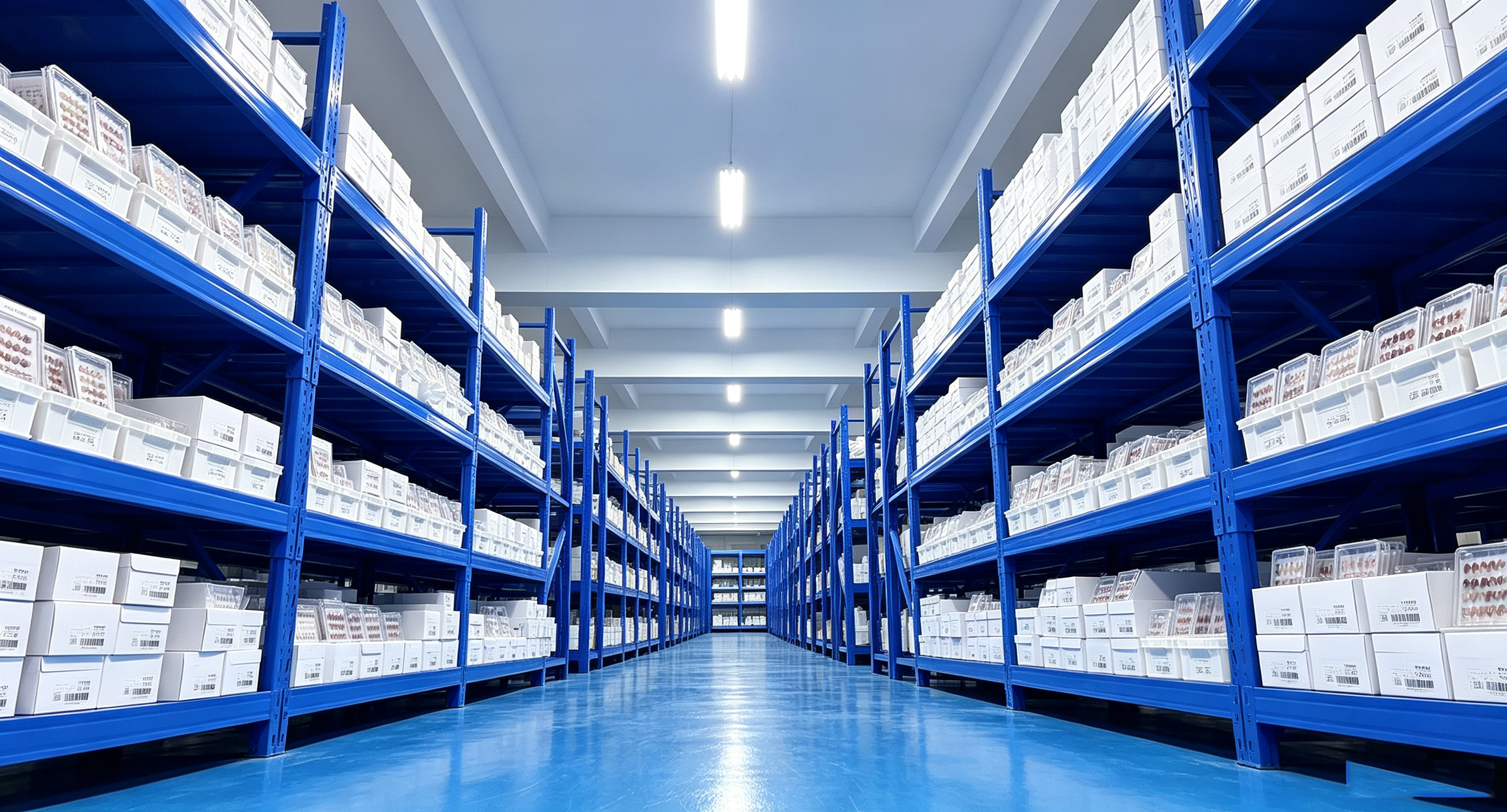 Standardized ready-to-ship inventory warehouse