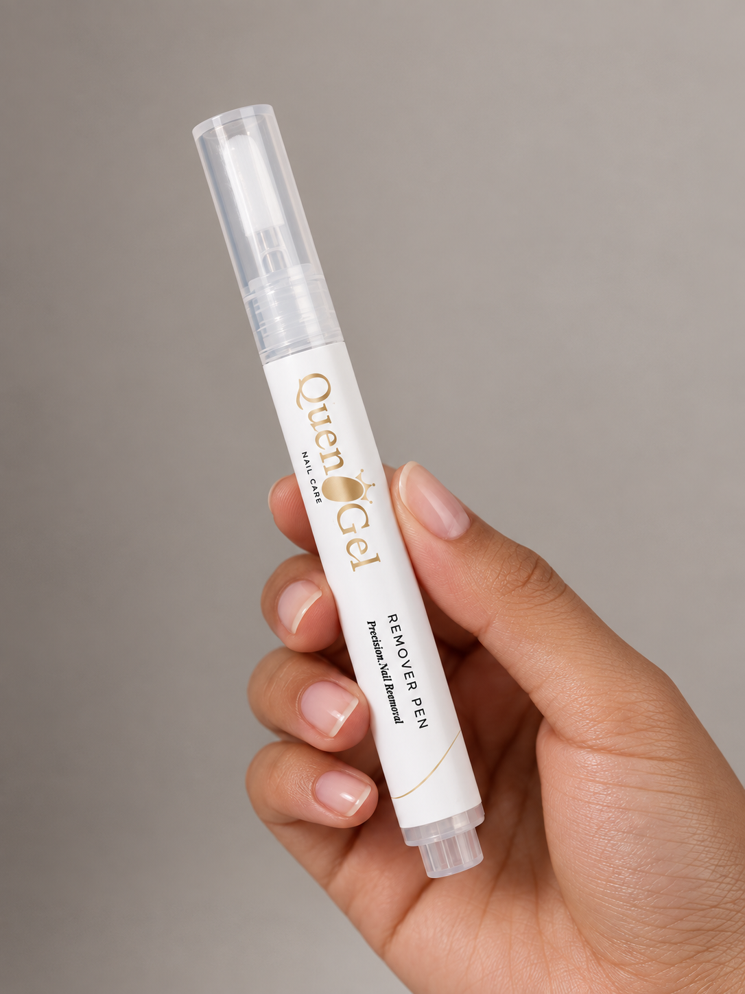 QuenGel Private Label Precision Nail Remover Pen handheld product view