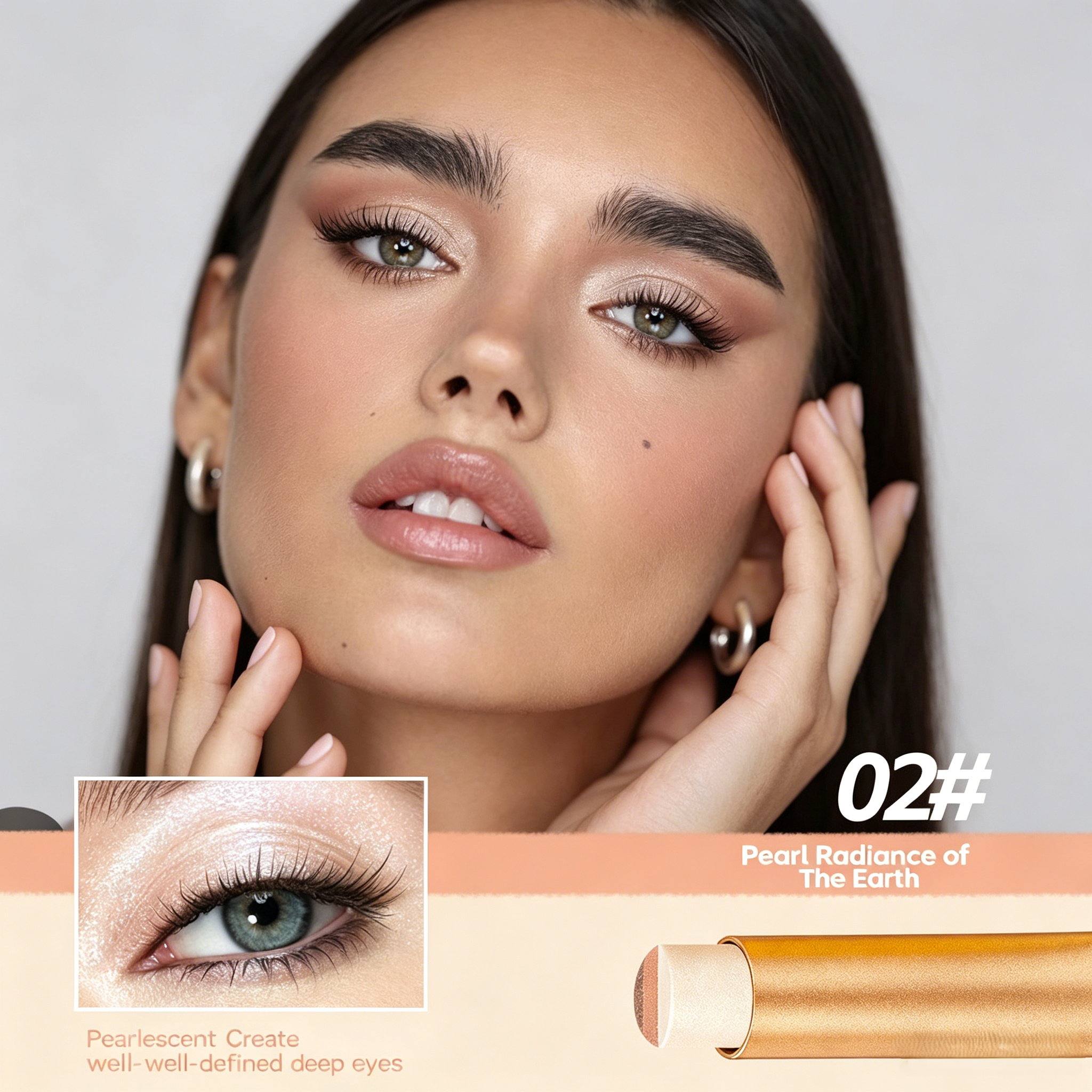 ✨ 3-in-1 Shimmer Eyeshadow Stick | One Swipe, Stunning Eyes 💖