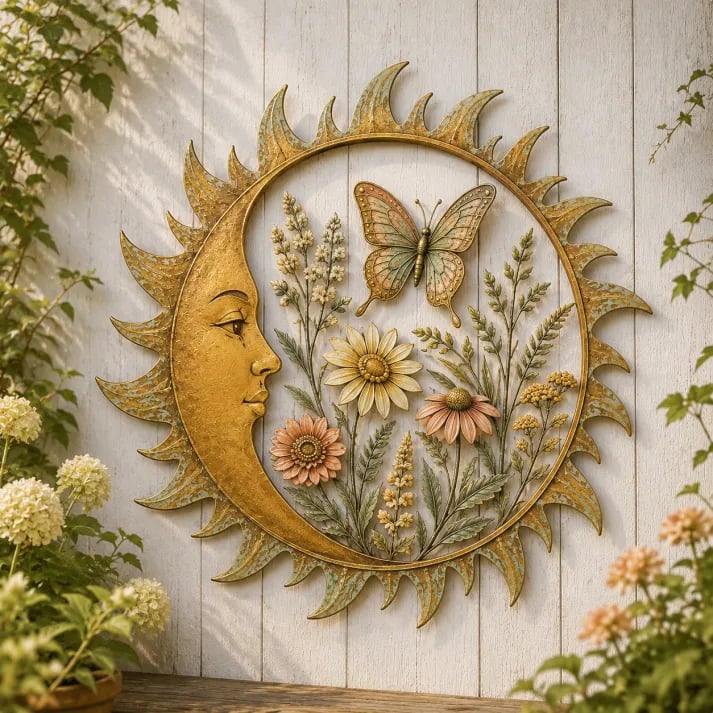 🌞 Vintage Sun Garden Wall Decor Collection 