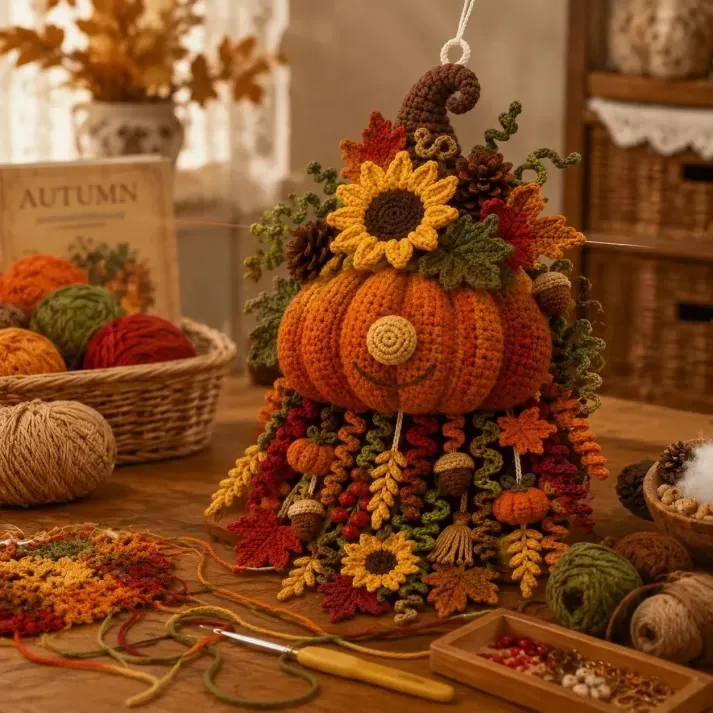 🔥LAST DAY 50% OFF - 🧶 DIY Seasonal 3D Crochet Door Hanger Kit Collection