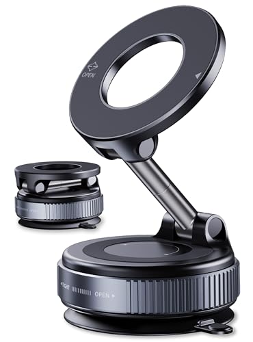 Magnetic Phone Holder for Car,Vacuum Suction Cup Phone Mount