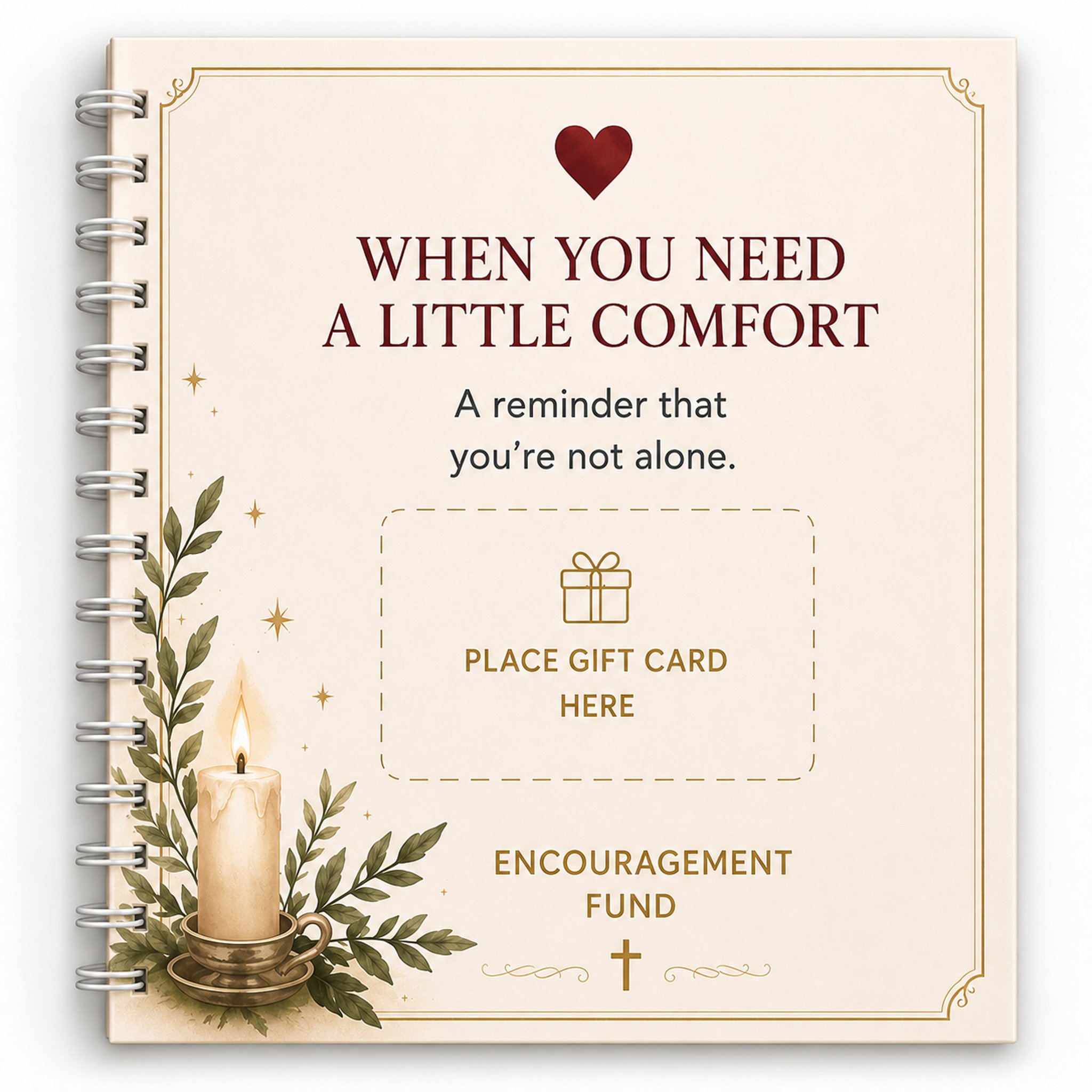 ✝️ Faith Gift Card Book – 14 Themed Pages for Meaningful Giving