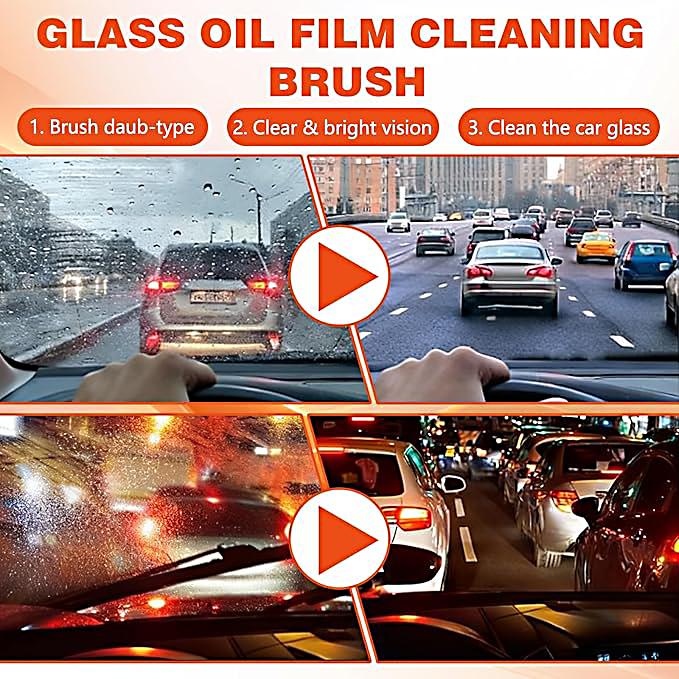 Removing insect residue from automotive glass