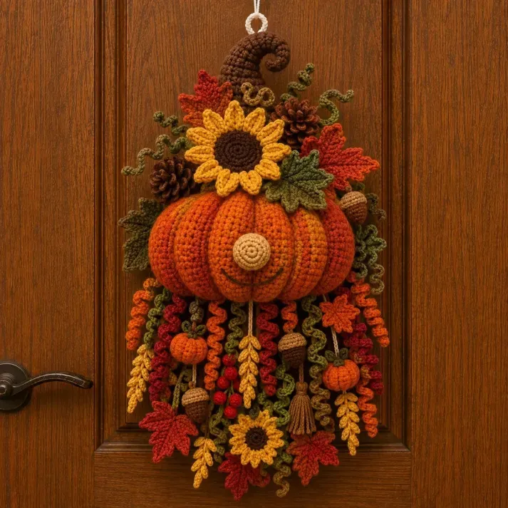 🔥LAST DAY 50% OFF - 🧶 DIY Seasonal 3D Crochet Door Hanger Kit Collection