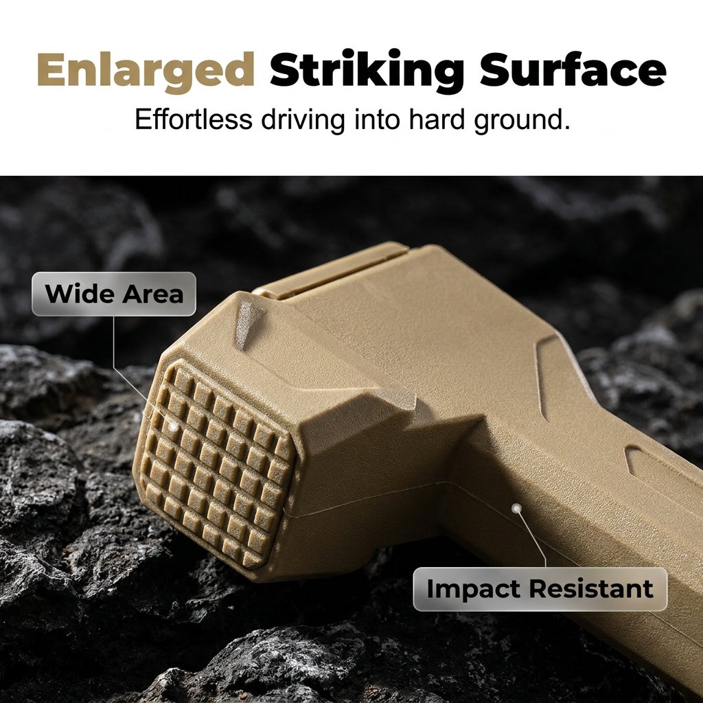 🔥HOT SALE 49% OFF🔨🏕️Multifunctional Camping Hammer & Tent Stake Puller✨