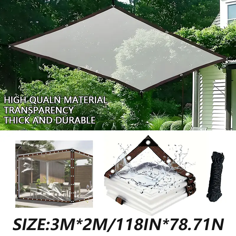 🔥 Hot Sale 52% OFF 🔥Heavy-Duty Transparent Waterproof Insulated Tarp