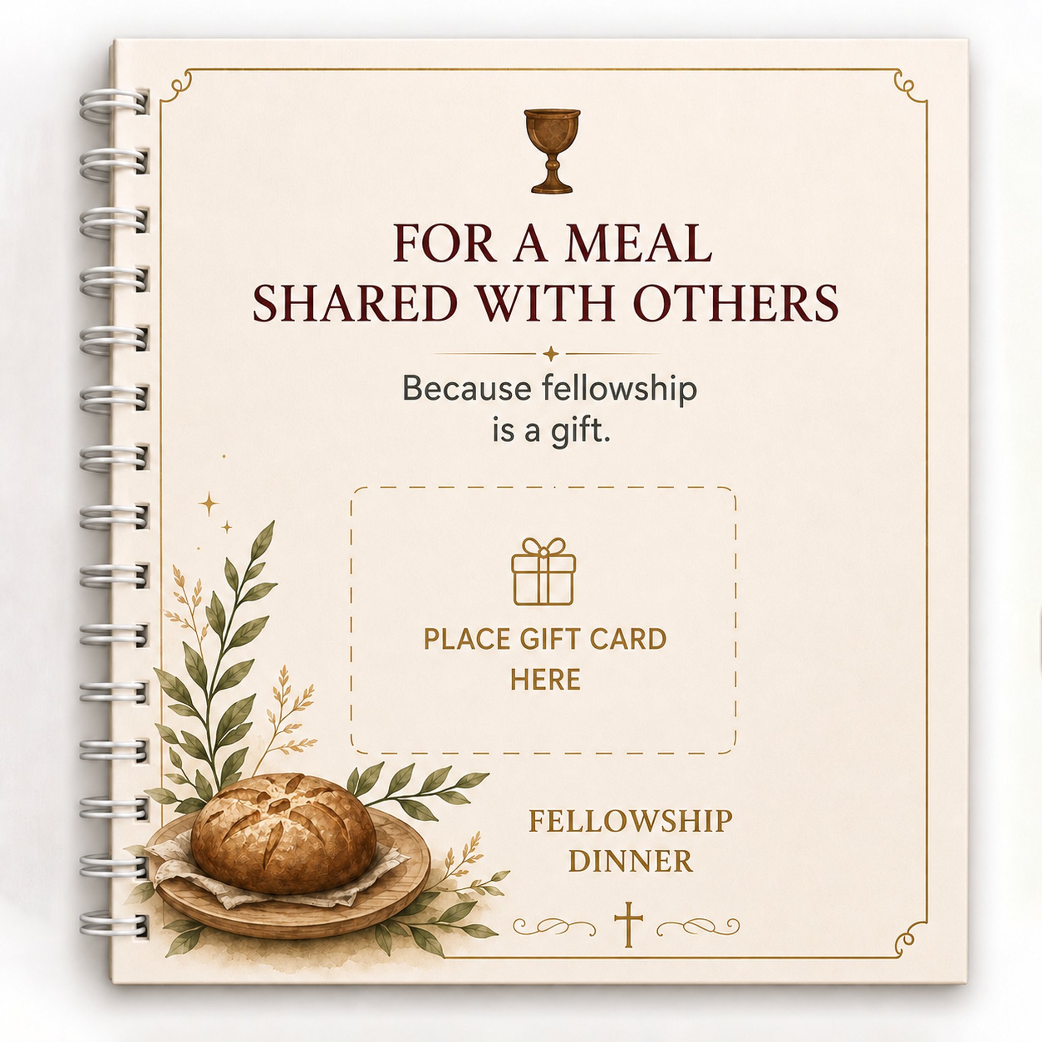 ✝️ Faith Gift Card Book – 14 Themed Pages for Meaningful Giving