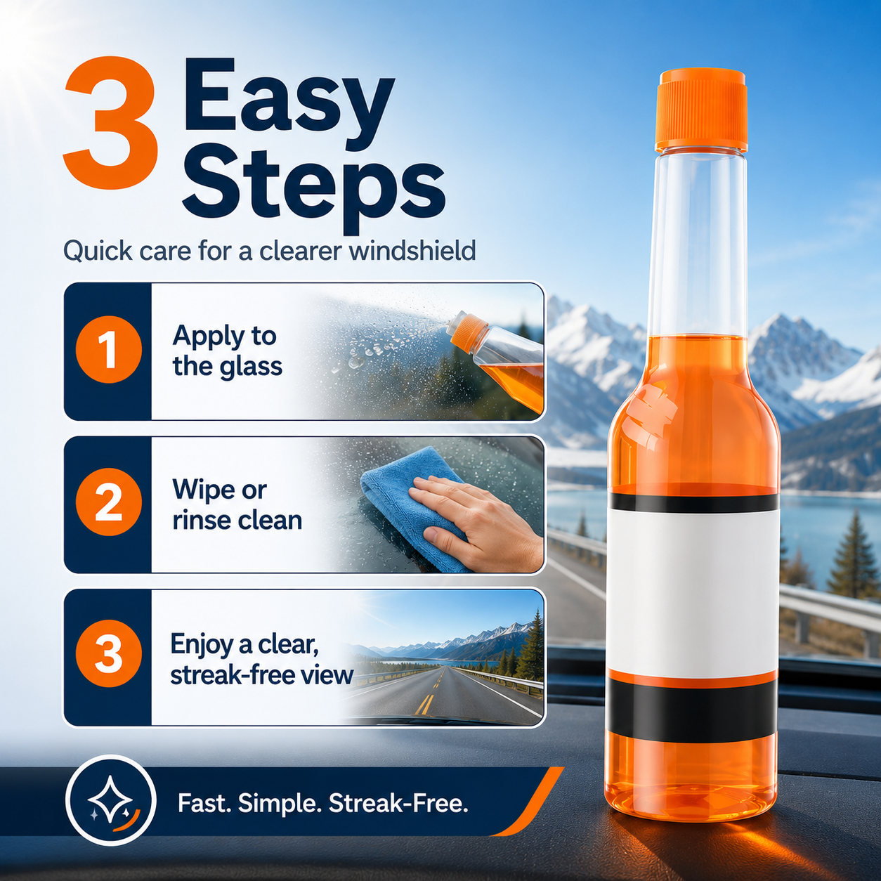 How to use automotive glass cleaner