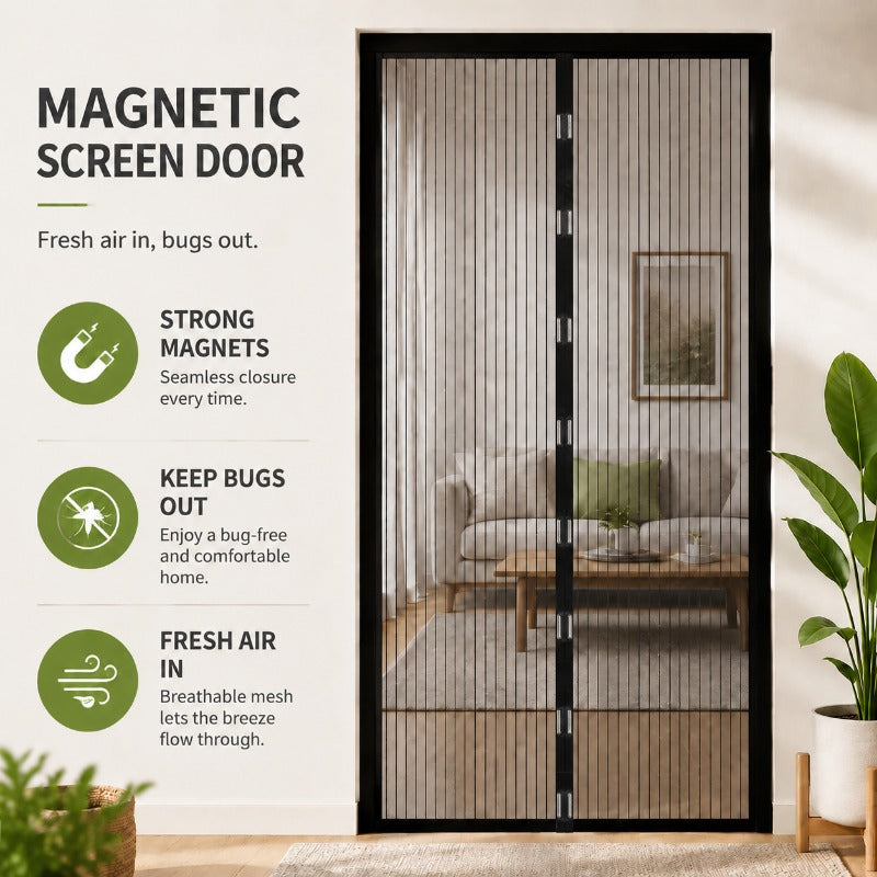 Hands-Free Magnetic Screen Door
