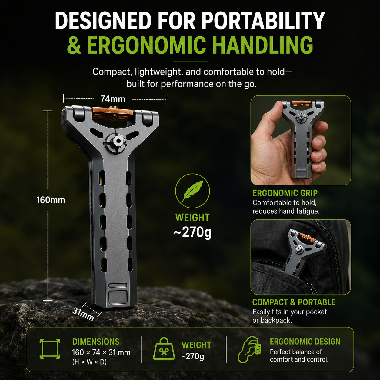 🔥Limited-Time 50% OFF✨Professional Telescopic Aluminum Alloy Auto-Loading Slingshot Full Kit (200 Steel Balls)
