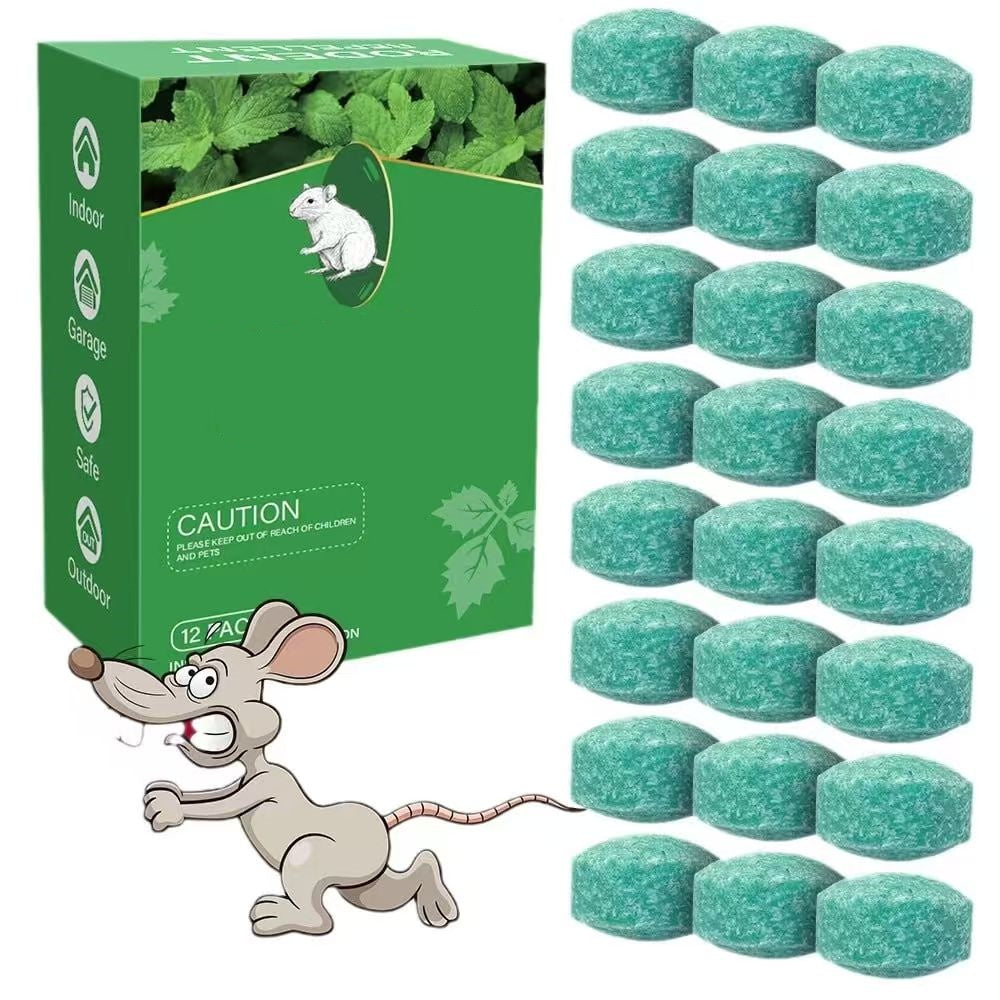 🌿Natural Peppermint Rodent Repellent Balls (12 Pack) 🚫Keep Rats, Mice & Pests Away Safely✅