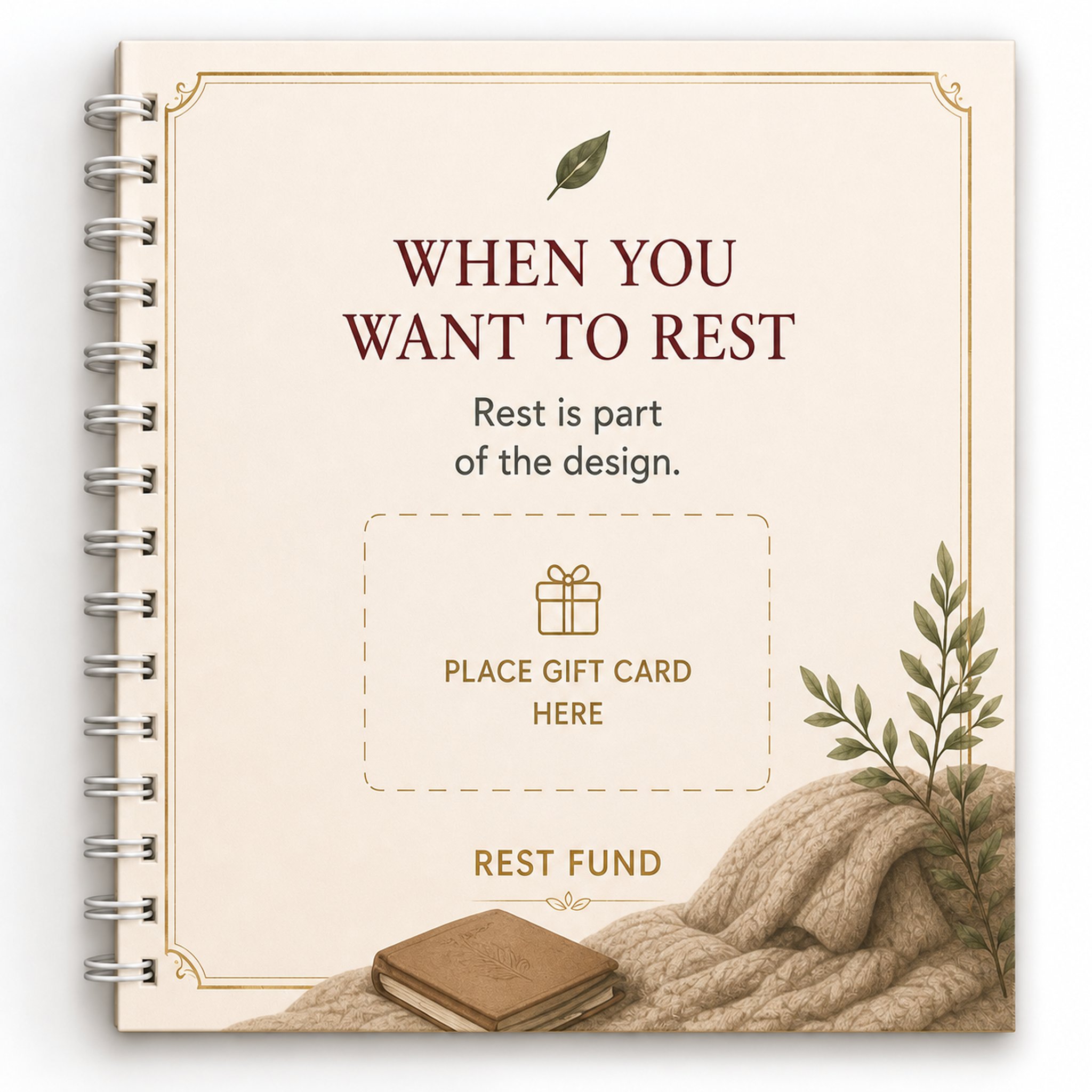 ✝️ Faith Gift Card Book – 14 Themed Pages for Meaningful Giving