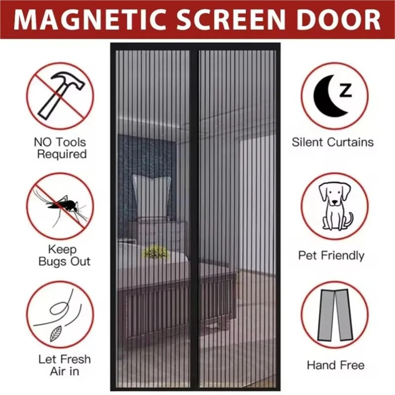 Hands-Free Magnetic Screen Door