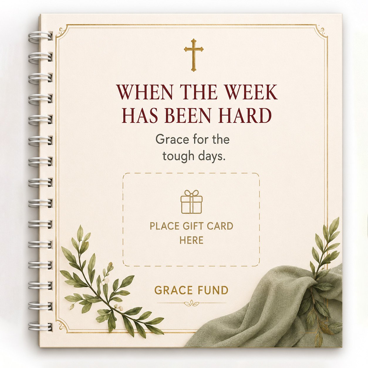 ✝️ Faith Gift Card Book – 14 Themed Pages for Meaningful Giving