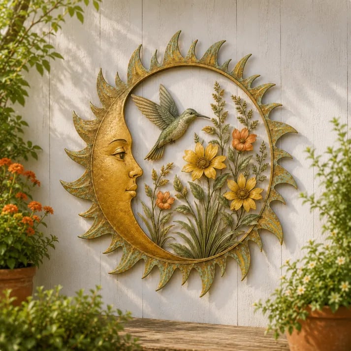 🌞 Vintage Sun Garden Wall Decor Collection 