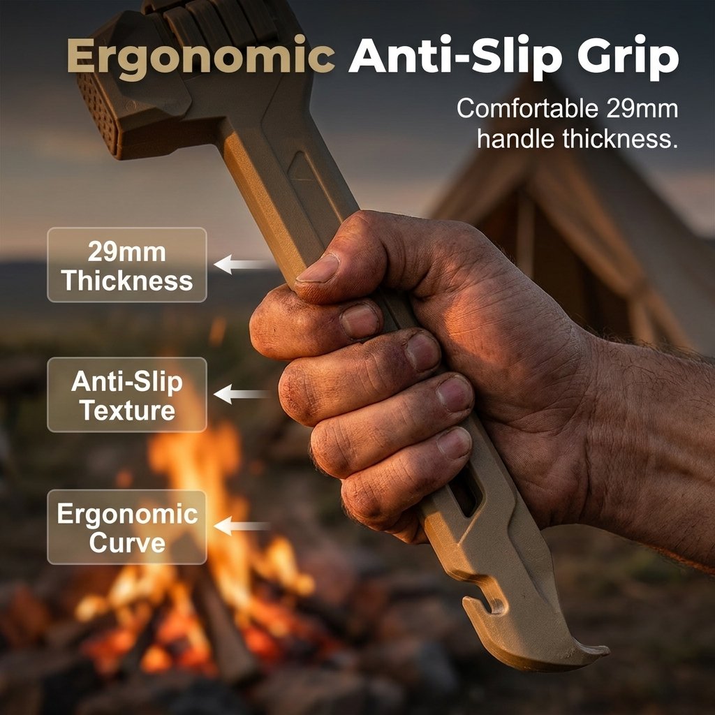 🔥HOT SALE 49% OFF🔨🏕️Multifunctional Camping Hammer & Tent Stake Puller✨