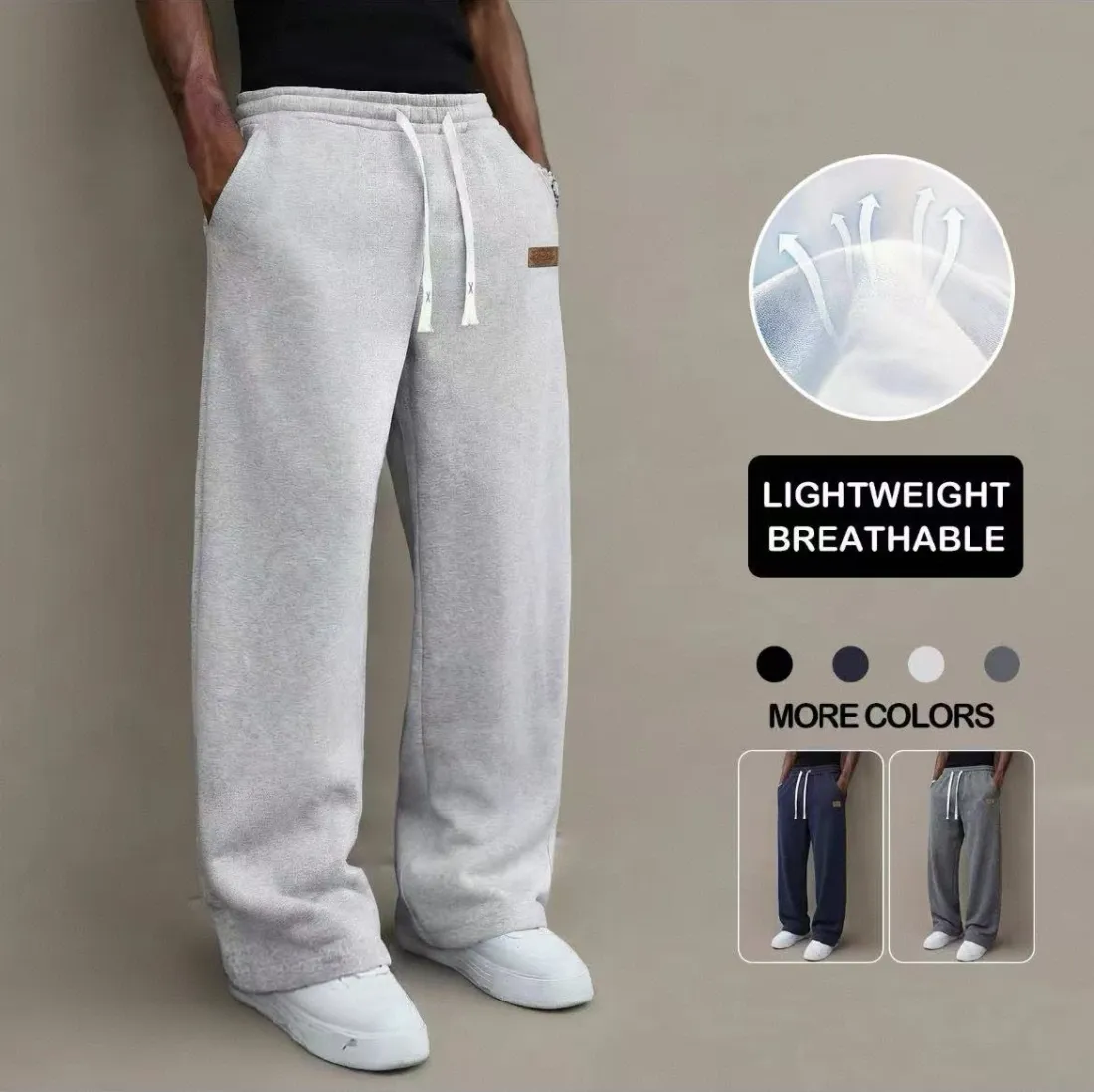 Men’s Lightweight Drawstring Casual Pants
