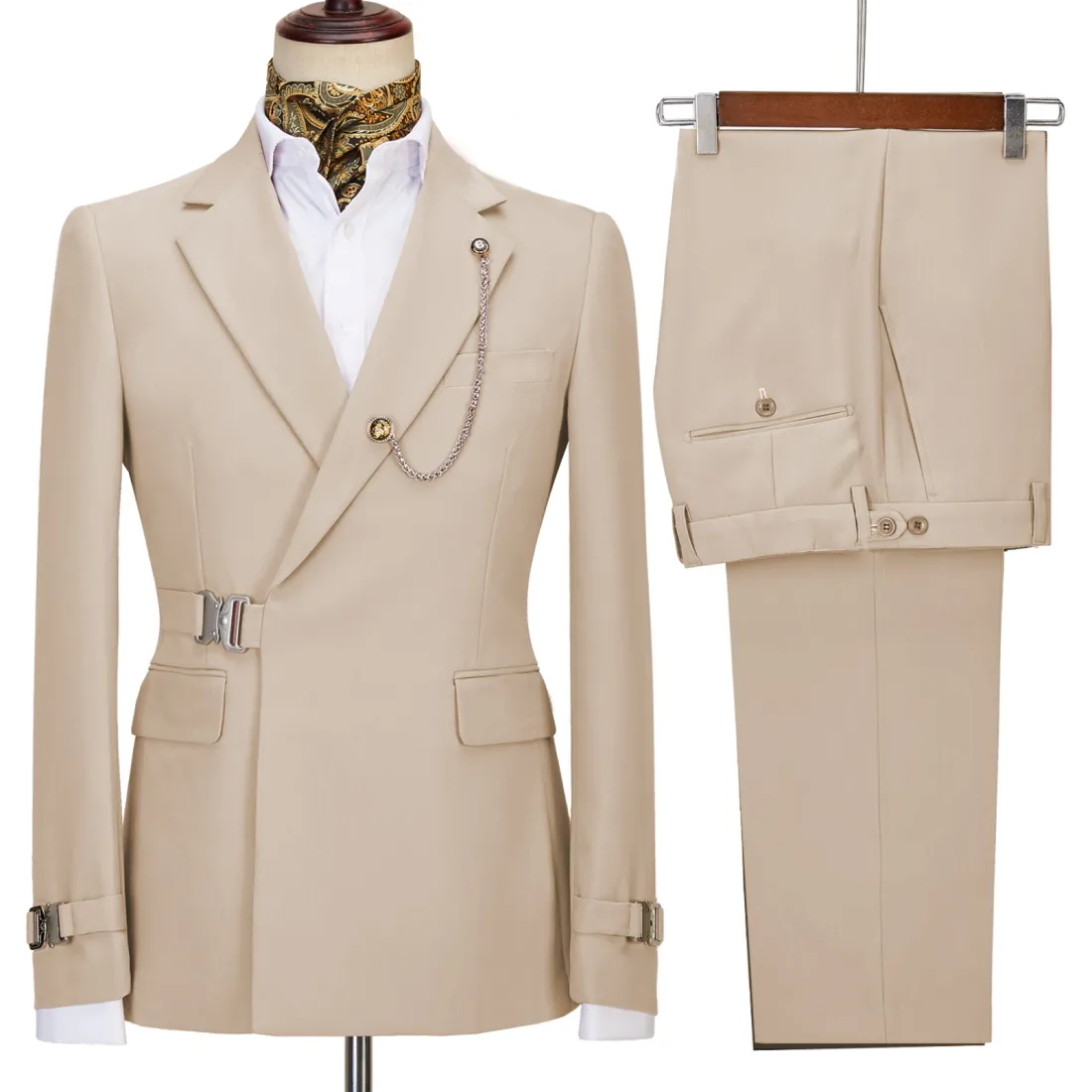 High-end Metal Buckle Men’s Suit Set