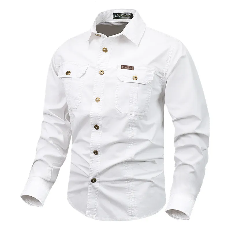 Men’s Casual Cotton Utility Shirt 