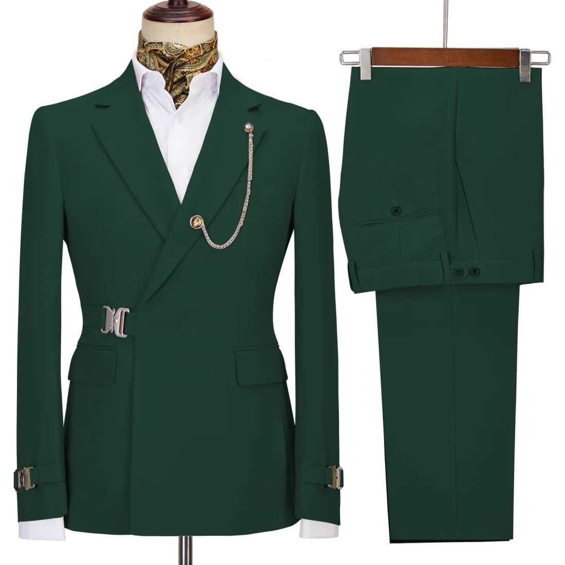 High-end Metal Buckle Men’s Suit Set