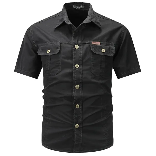 Men’s Casual Cotton Utility Shirt 