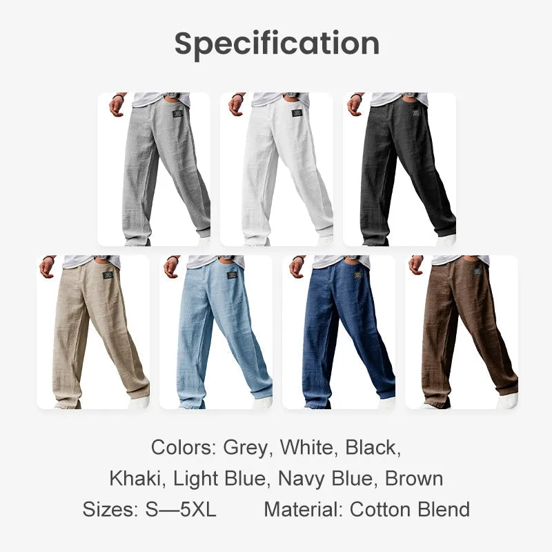 Men's breathable straight leg pants