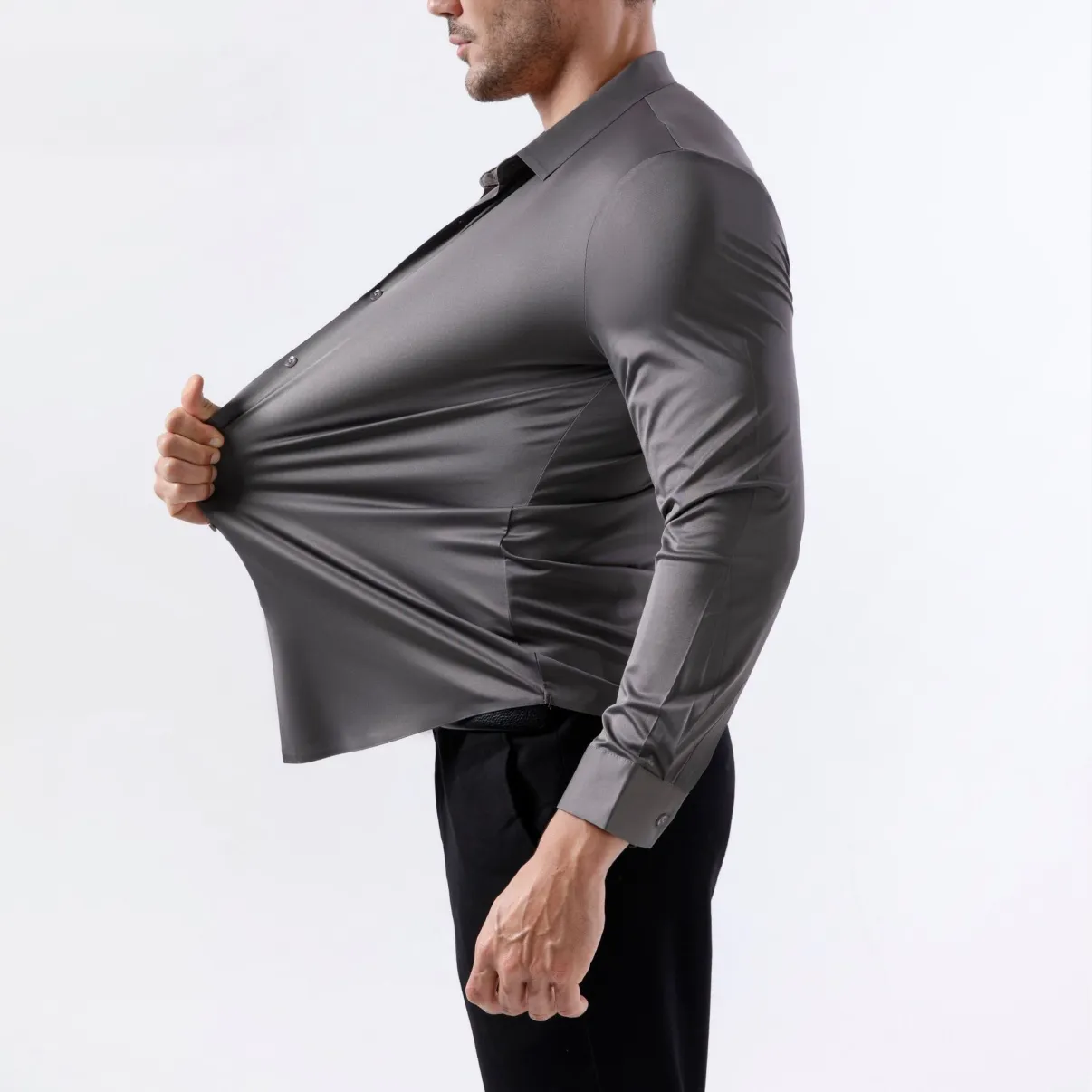 Men’s Premium 4-Way Stretch Non-Iron Dress Shirt