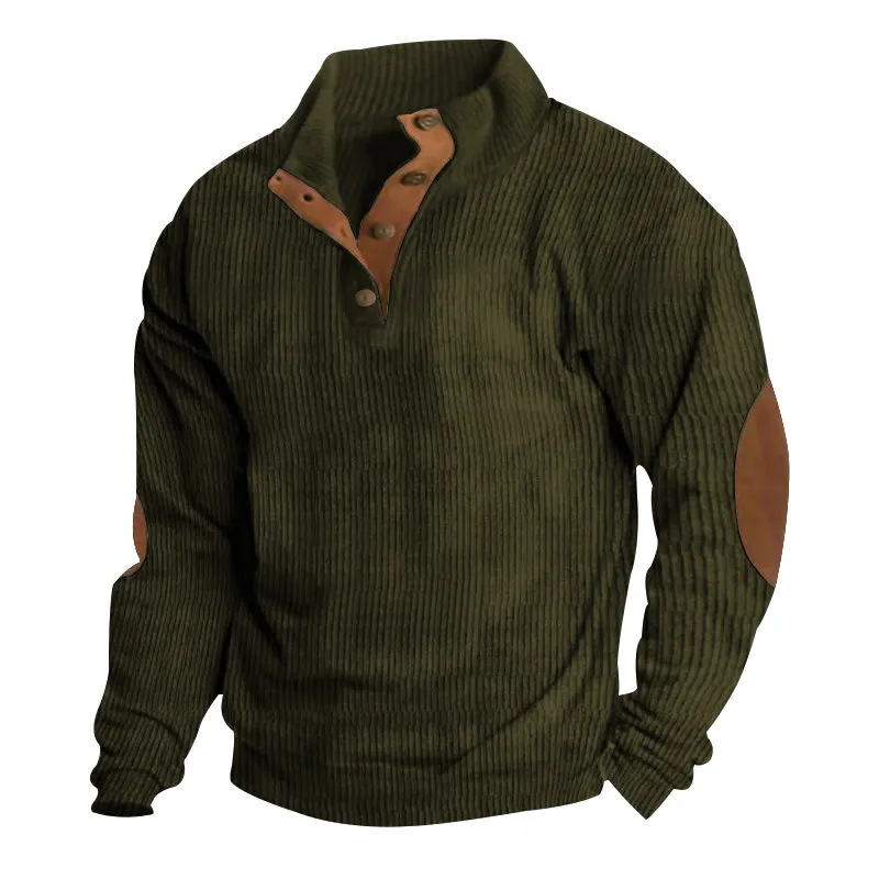🧥🧥🧥New Corduroy Casual Stand-Collar Long-Sleeve Sweatshirt🔥🔥🔥