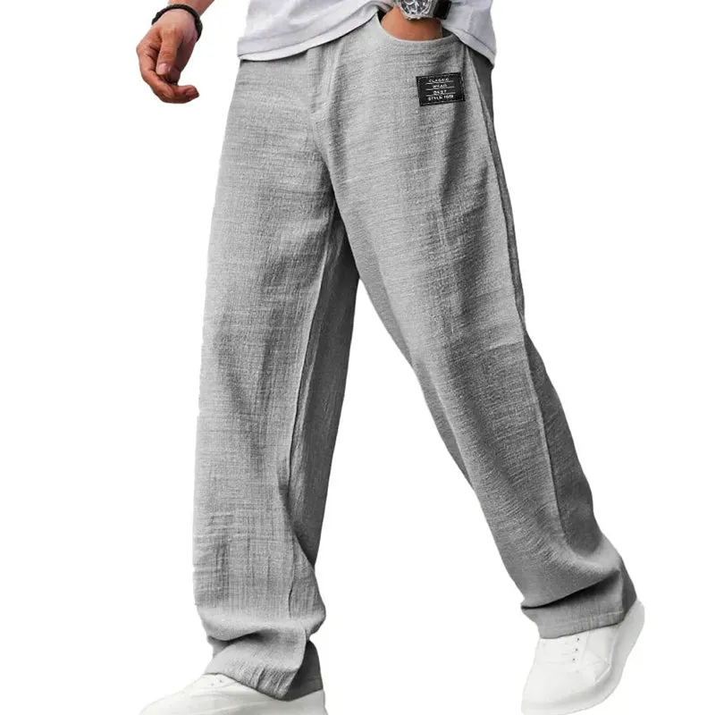 Men's breathable straight leg pants