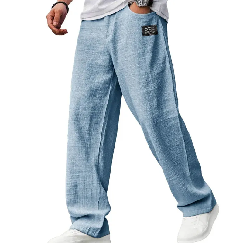 Men's breathable straight leg pants