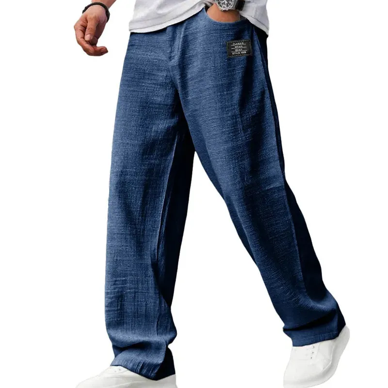 Men's breathable straight leg pants
