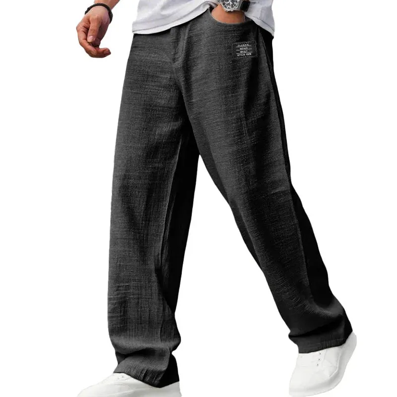 Men's breathable straight leg pants
