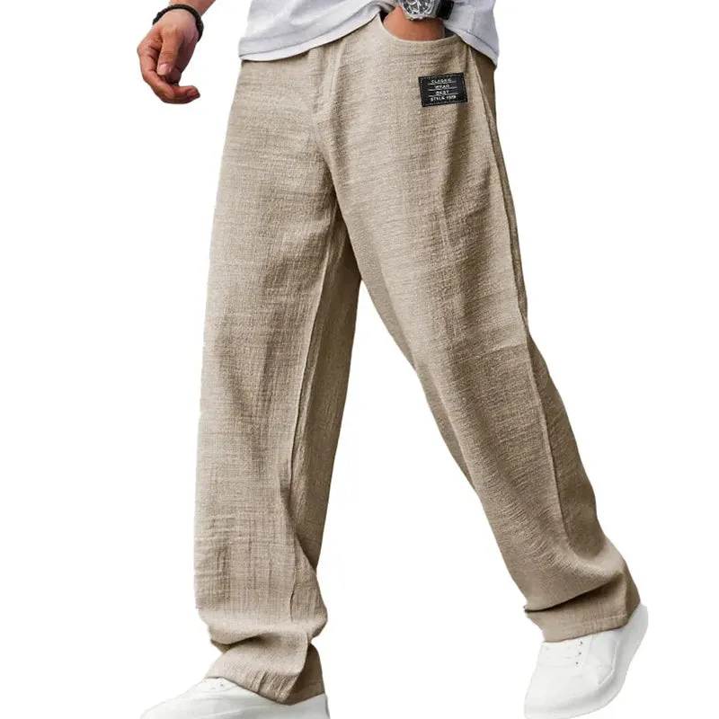 Men's breathable straight leg pants