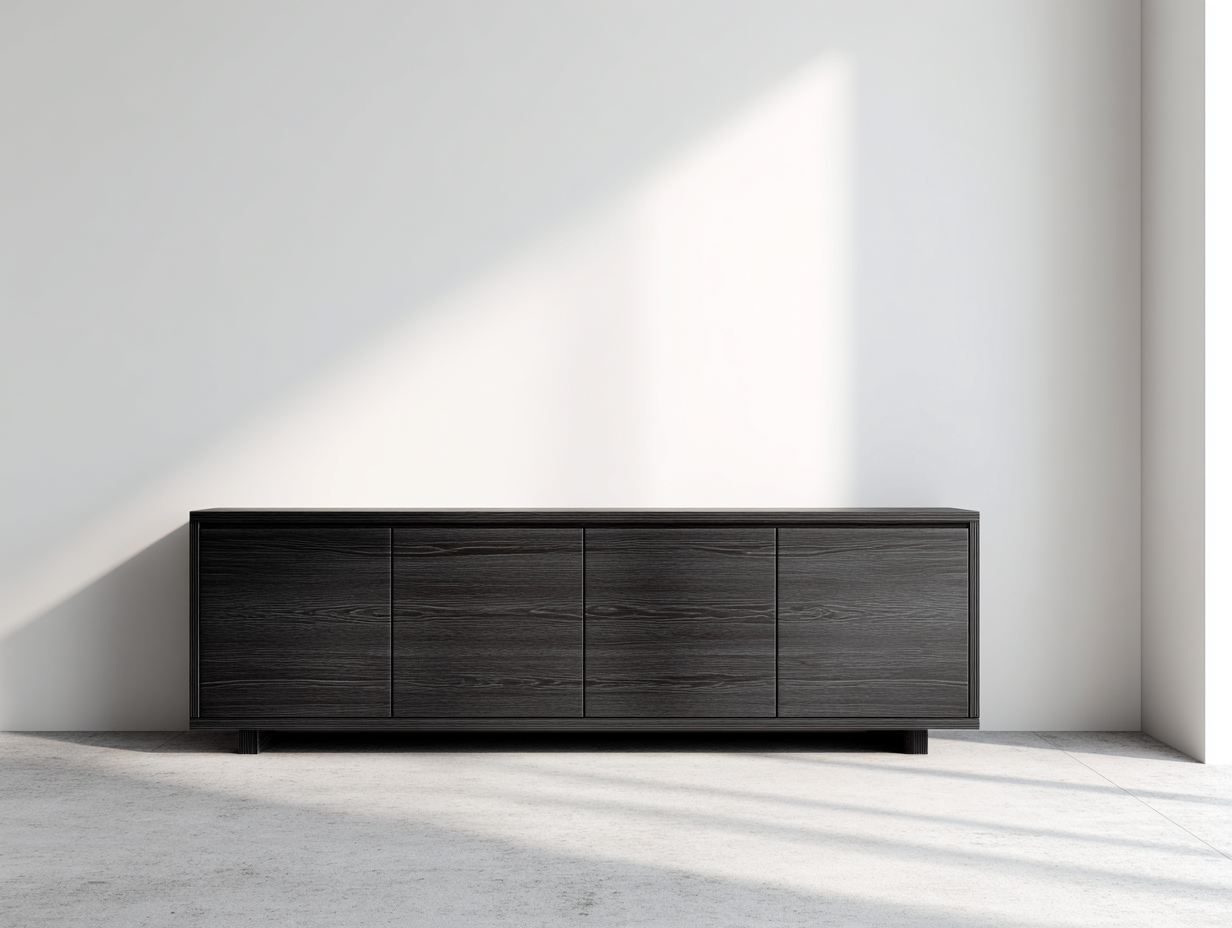 Mobile ingresso-legno ingegnerizzato-200x38x58 cm-nero-moderno-Tavoralyhome