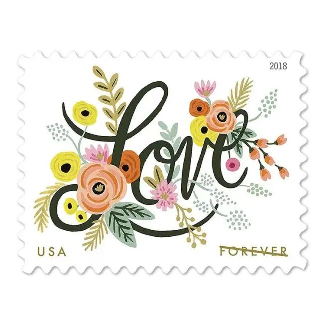 2018 USPS Love Flourishes Forever Stamps