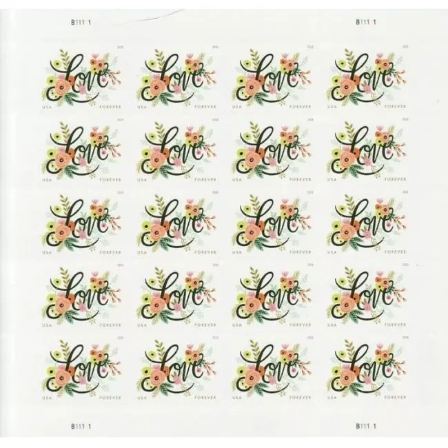 2018 USPS Love Flourishes Forever Stamps