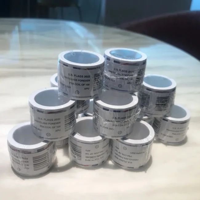 2022  USPS Forever American Flag Stamps Rolls