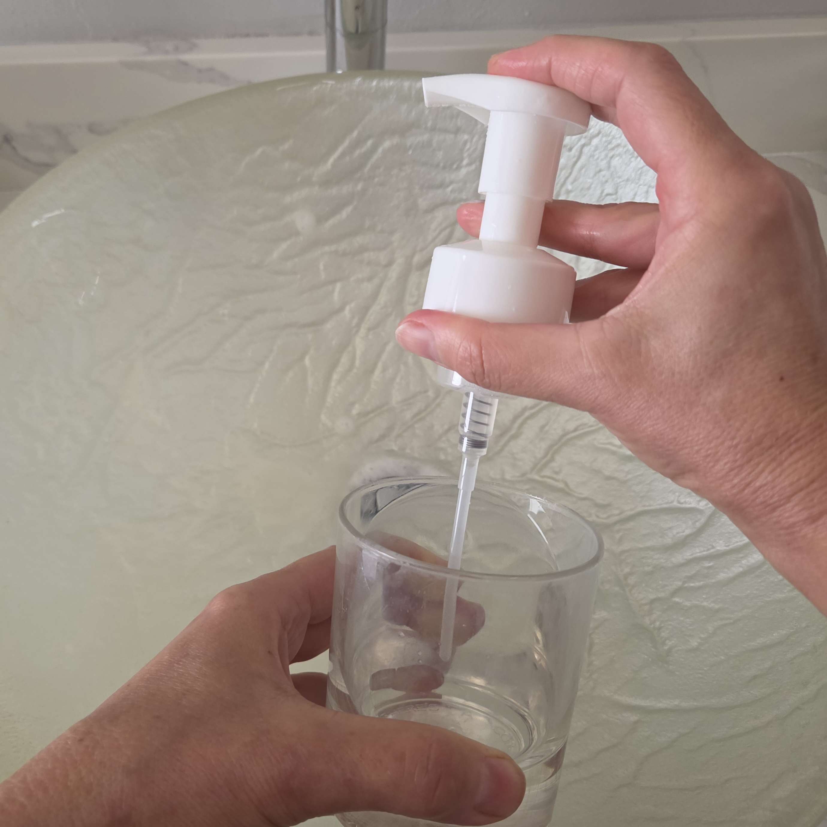 Concentrated soap foaming pump