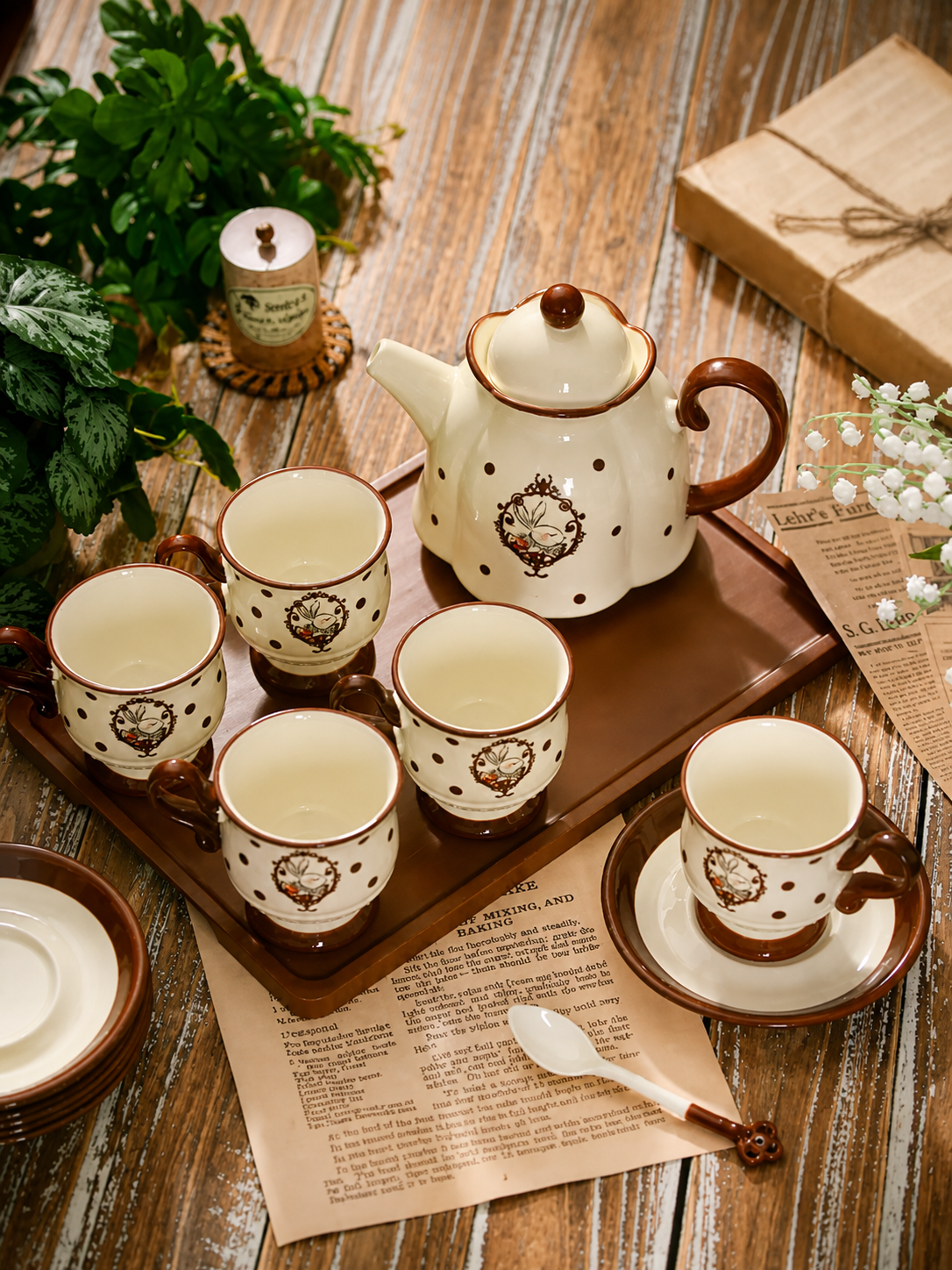 Hera Rabbit Tea Set | Cute & Elegant Design os003