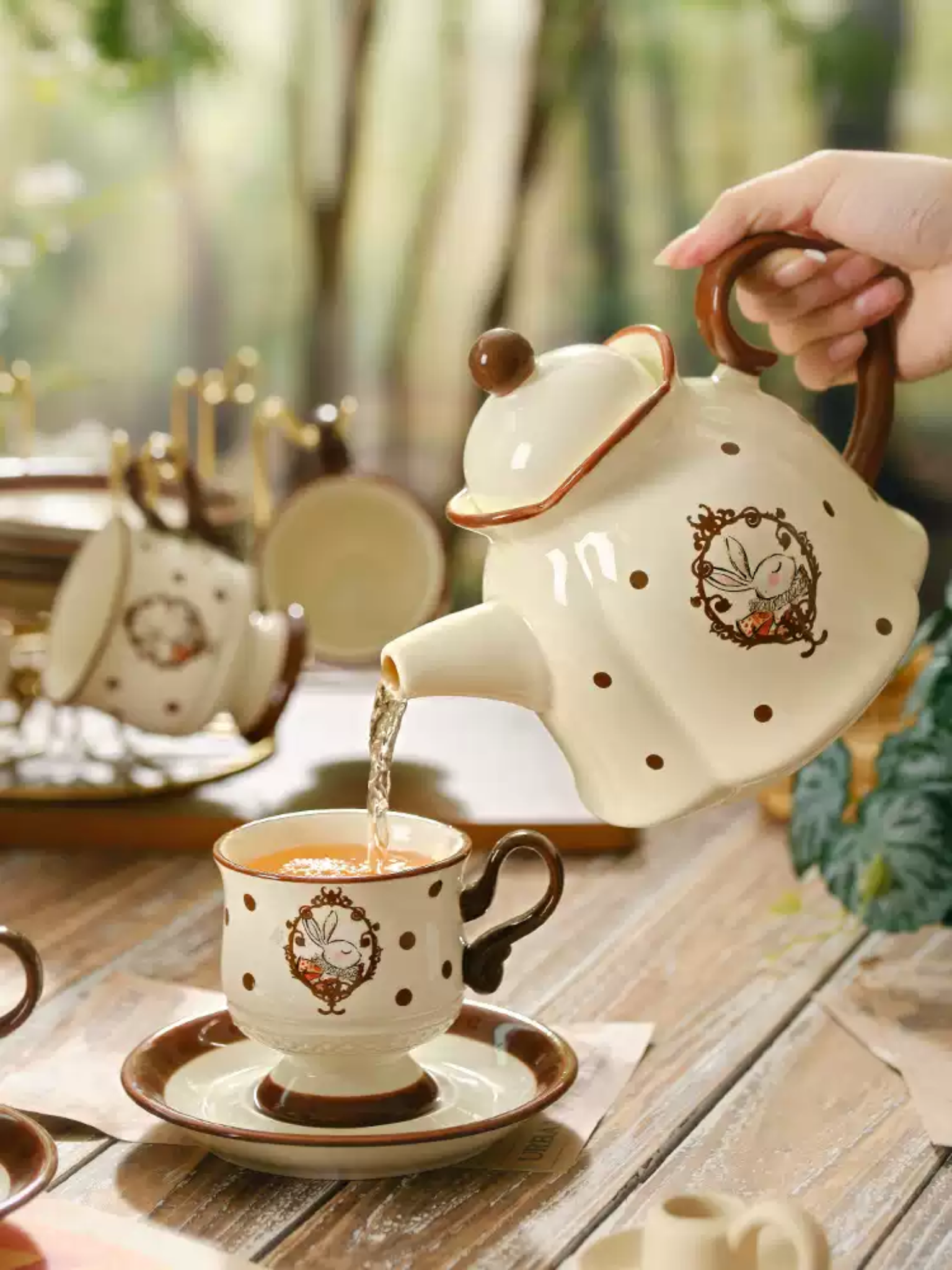 Hera Rabbit Tea Set | Cute & Elegant Design os003