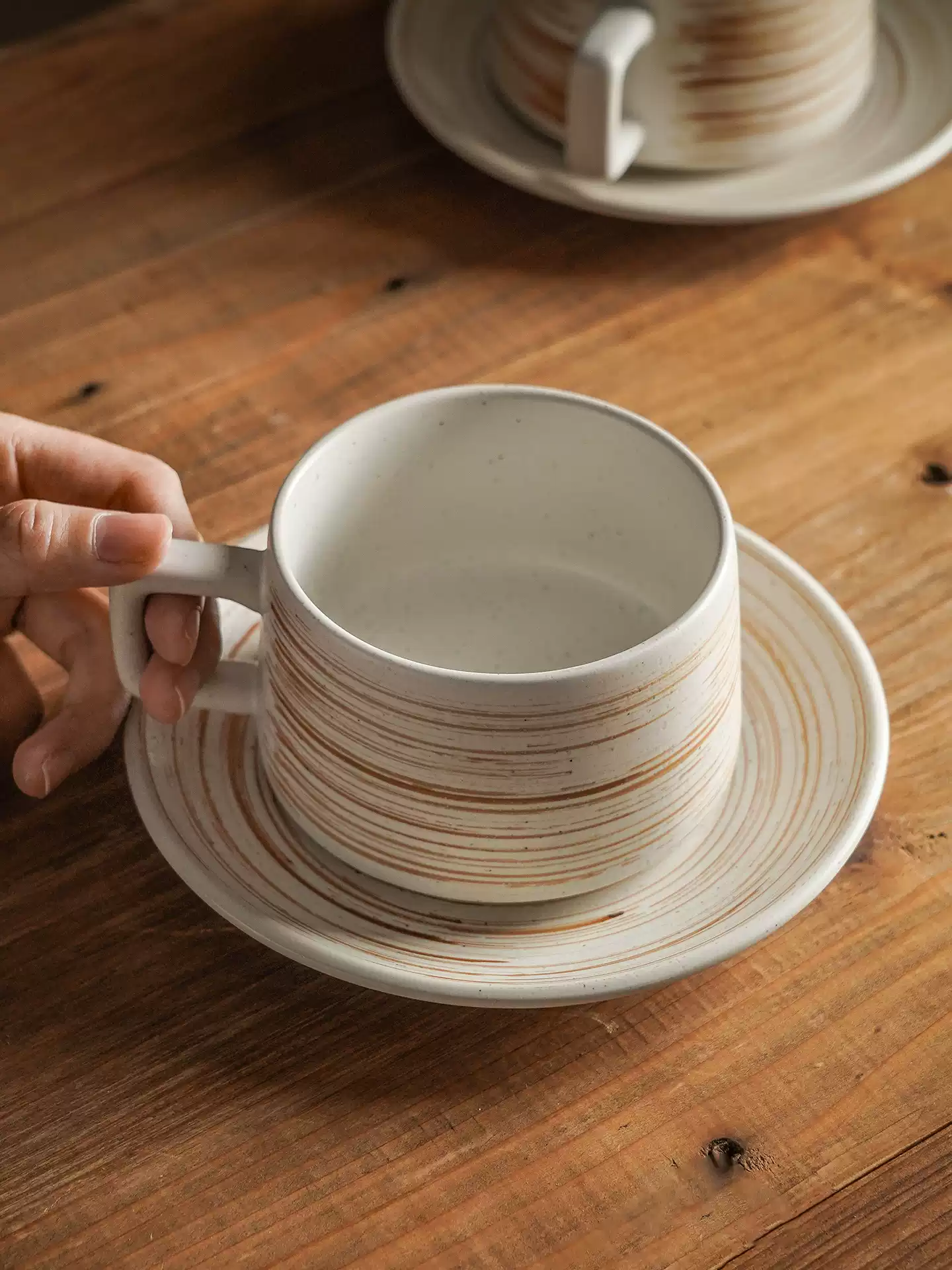Textured Ceramic tea Cup | Earth-Inspired Design