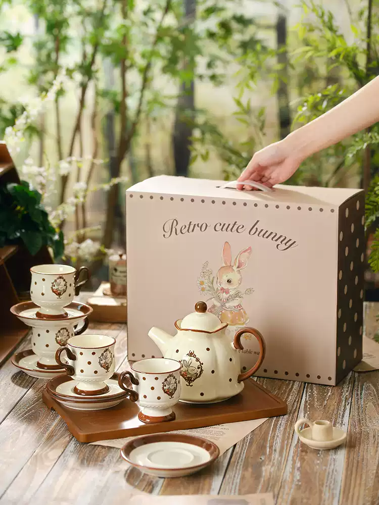 Hera Rabbit Tea Set | Cute & Elegant Design os003