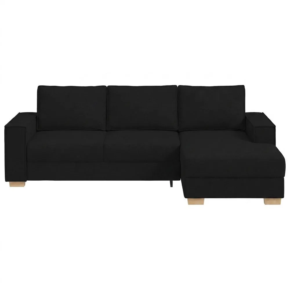 Conjunto de Sofás de Tela de Lino Negro, Sofá Moderno, Sofá de 3 Plazas Elegante y Cómodo para Decoración de Sala-Selvorianez