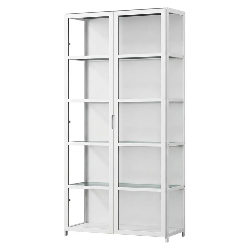 Vitrina de Exhibición Transparente de 5 Niveles con Estantes de Acrílico-Selvorianez